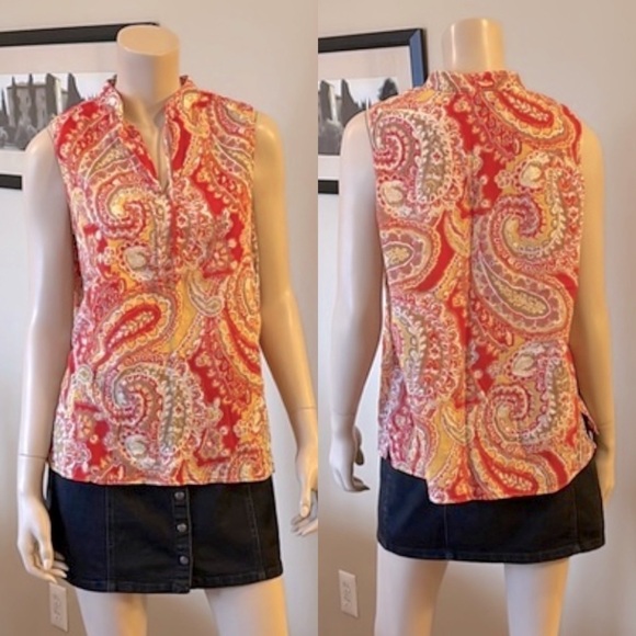 Jones New York Signature Short Sleeve 💯 CottonTop. Size L. D/A1446 - Picture 2 of 6